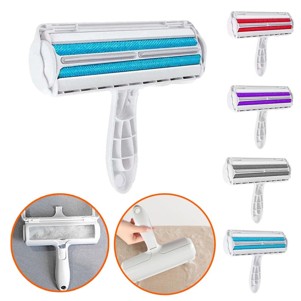 Pet Hair Remover Roller - Super Kitty Cats - 39112018-red-with-3-cloth