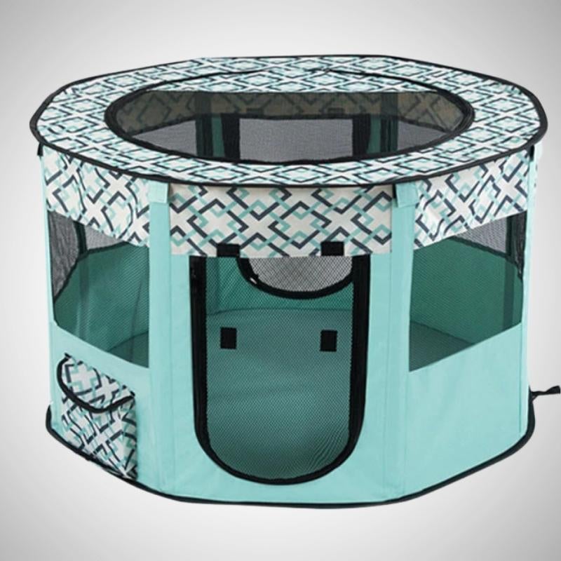 Portable Cat Clubhouse - Super Kitty Cats - 48737671-green-s-72x40cm