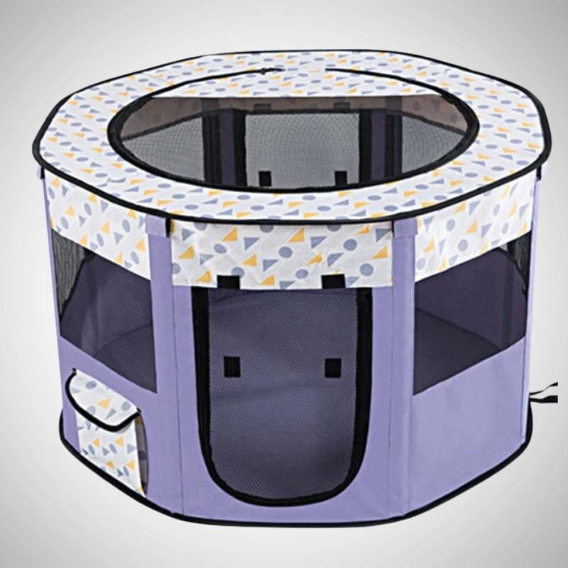 Portable Cat Clubhouse - Super Kitty Cats - 48737671-purple-s-72x40cm