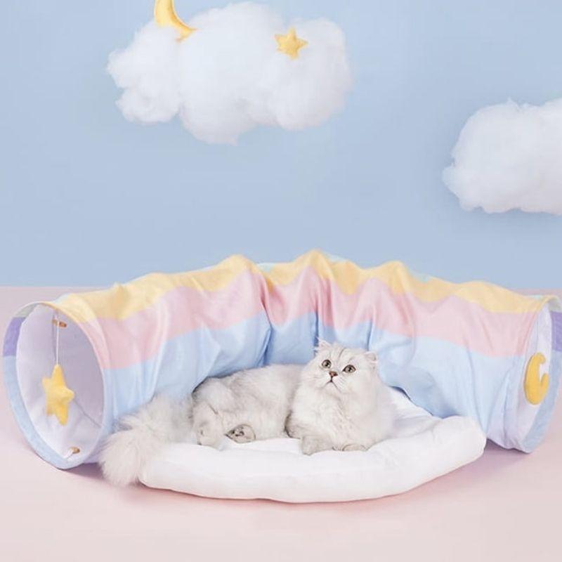 Rainbow Cat Tunnel Bed - Super Kitty Cats - 40857419-5