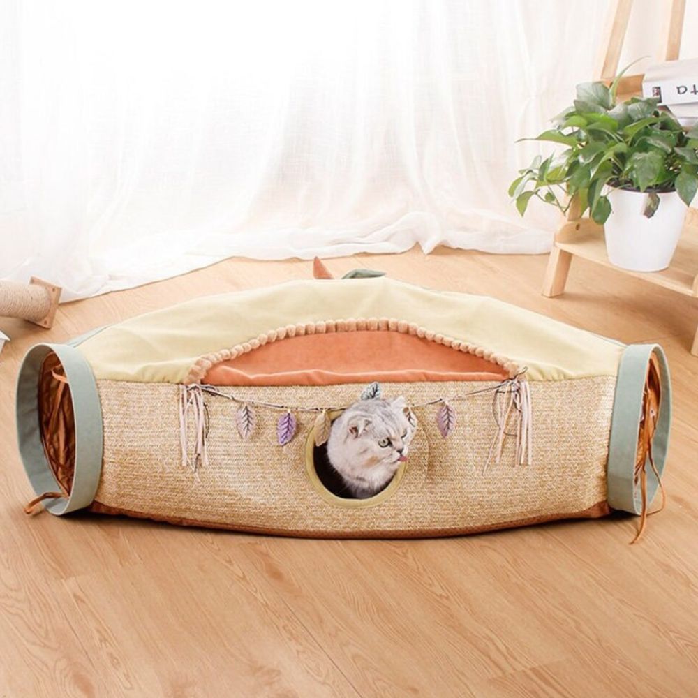 Safari Cat Play Tunnel - Super Kitty Cats - 3256802239474037-Avocado-China