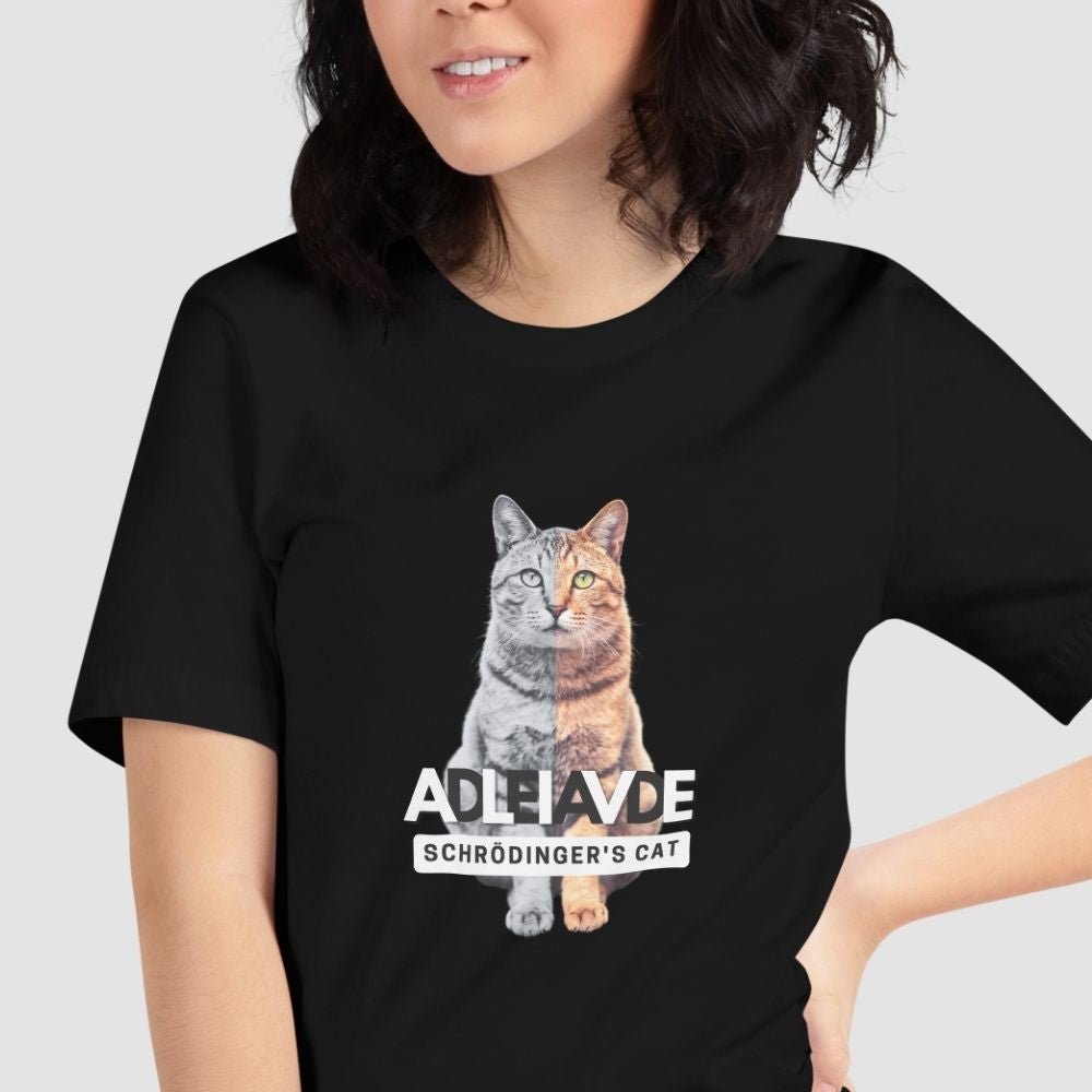 Schrodinger's Cat Graphic Women's T-shirt - Super Kitty Cats - 7189625_4016