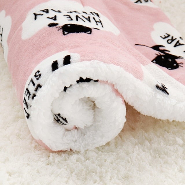 Snuggle Cat Blanket - Super Kitty Cats - 31333397-pink-55x70cm-china