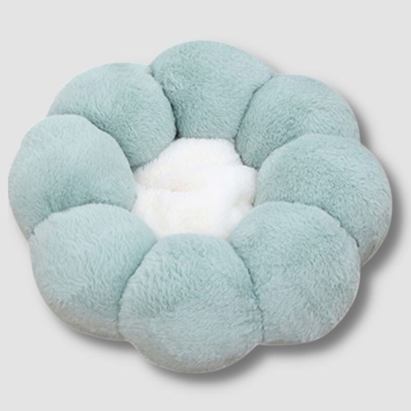 Soft Flower Cushion Cat Bed - Super Kitty Cats - 1005004709846702-L 65cm-Green