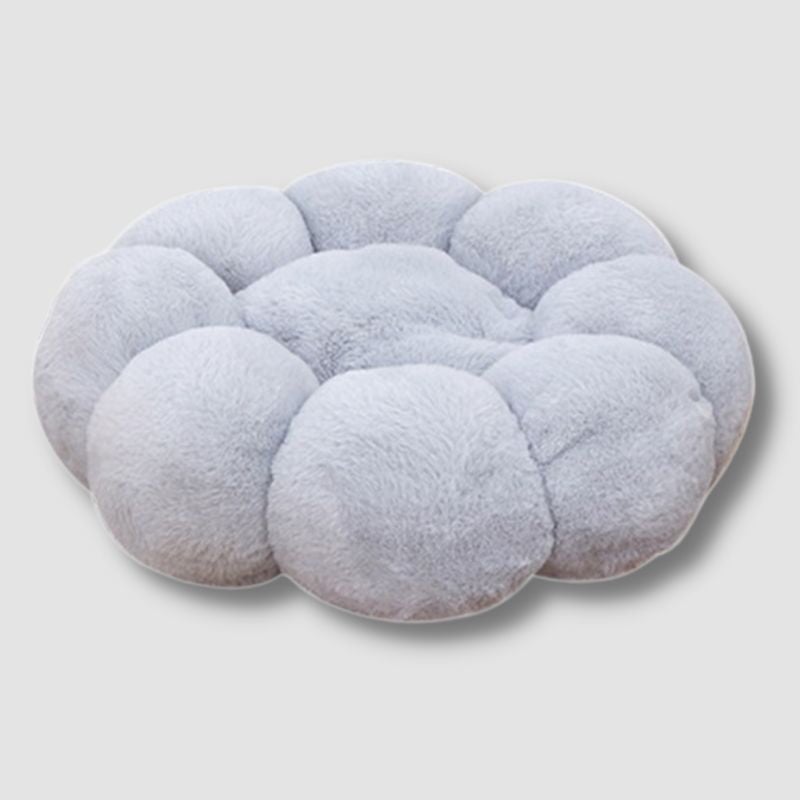 Soft Flower Cushion Cat Bed - Super Kitty Cats - 1005004709846702-S 40cm-Grey