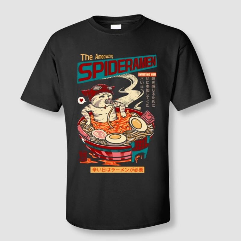 SpideRamen Cat T-shirt - Super Kitty Cats - 14:193;5:100014066