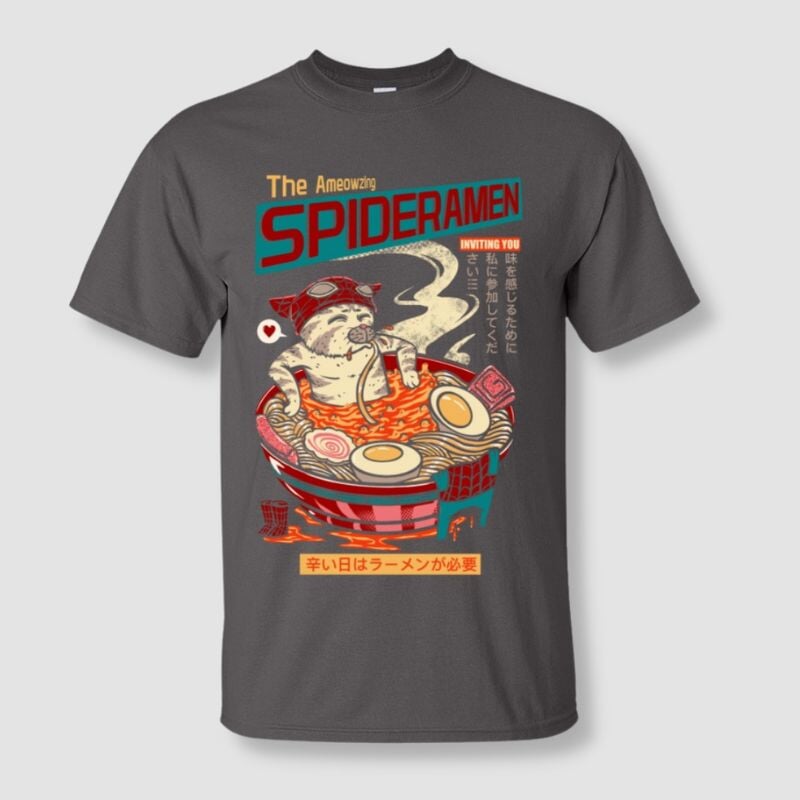 SpideRamen Cat T-shirt - Super Kitty Cats - 14:200004890;5:100014066