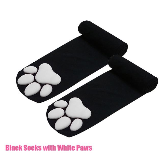 Squishy Cat Paw Socks - Super Kitty Cats - 42250817-bw