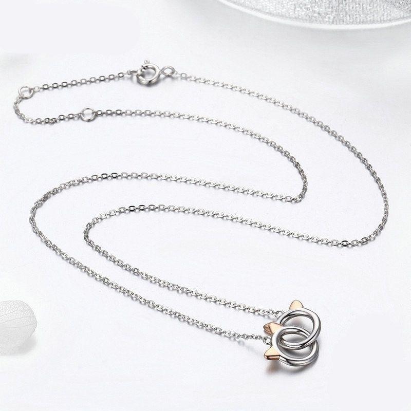 Stunning Linked Cat Necklace - Super Kitty Cats - 16206003