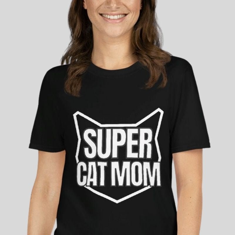 Super Cat Mom T-shirt - Super Kitty Cats - 5079182_474