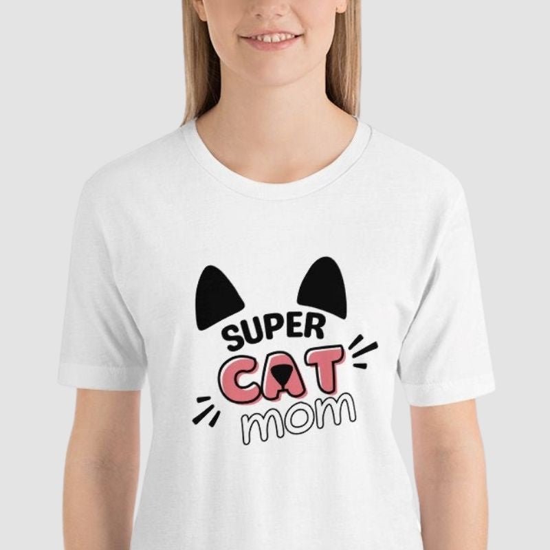 Super Kitty Cat Mom T-shirt - Super Kitty Cats - 2819435_4011