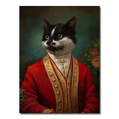 The Noble Cat Canvas Print - Super Kitty Cats - 10000007830767730-30X40cm unframed-33