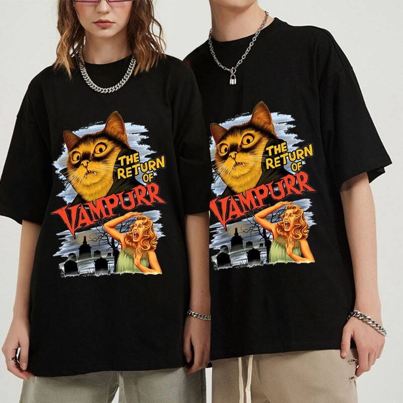 The Return Of Vampurr T-shirt - Super Kitty Cats - 14:771#Black;5:100014066