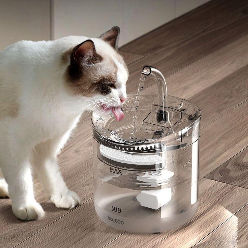 Transparent Cat Water Fountain - Super Kitty Cats - 14:29#Basic Kit 1;151:200007235#2L;200007763:201336100