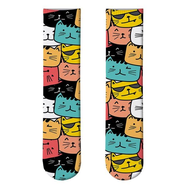 Trendy Kitty Cat Socks - Super Kitty Cats - 42721076-style-5
