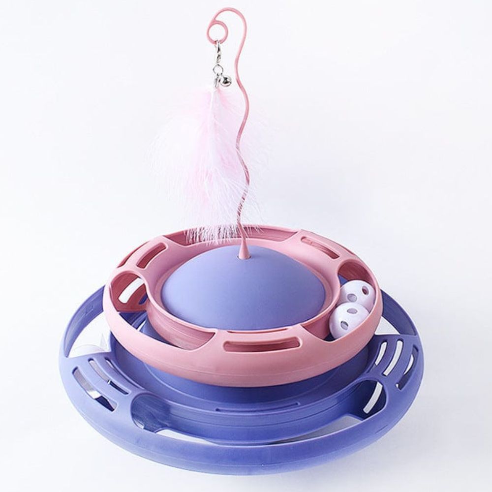 UFO Tumbler Cat Toy - Super Kitty Cats - 12000028663050138-Violet