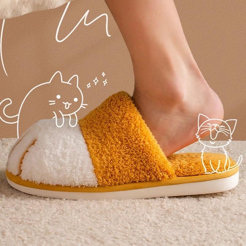 Walk Like A Cat Bedroom Slippers - Super Kitty Cats - 40441696-pink-36