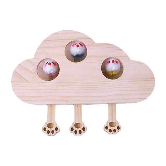 Whack-A-Mole Interactive Cat Toy - Super Kitty Cats - 29830549-a