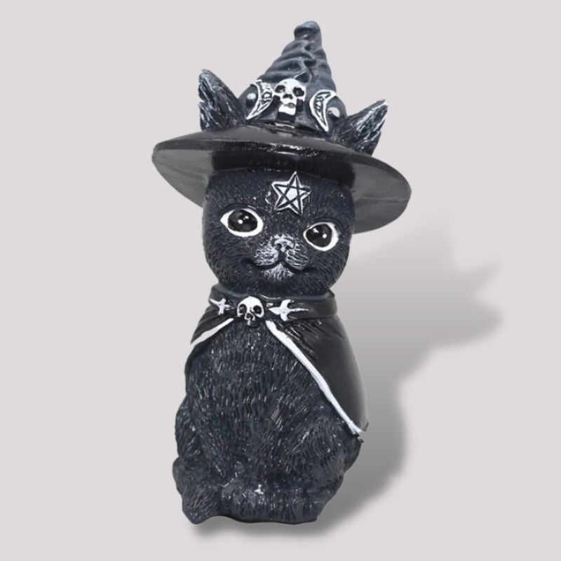 Wizard Black Magic Cat Figurine - Super Kitty Cats - 14:200006152#Cat 2